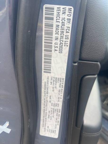 JEEP GRAND CHEROKEE 2020 1C4RJEBGXLC428320 image
